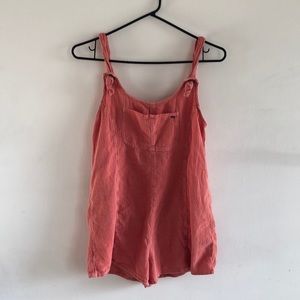 Rip Curl Orange Overalls/Romper